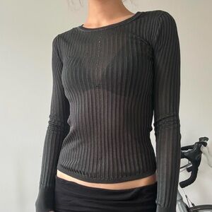 Alexander wang purple/green longsleeve shirt